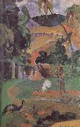 Paul Gauguin, There are peacocks scenery